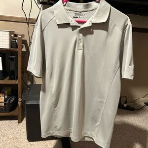 Nike Men's Light Gray Polo Shirt